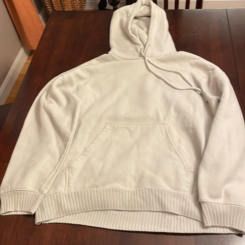 Zara oversized cream hoodie